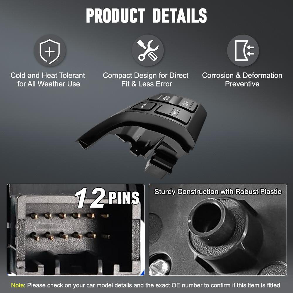 For Honda CR-V 2007 2008 2009 2010 2011 Car Cruise Control Steering Wheel Audio Button Switch 36770-SWA-A01 35880-SWA-A01