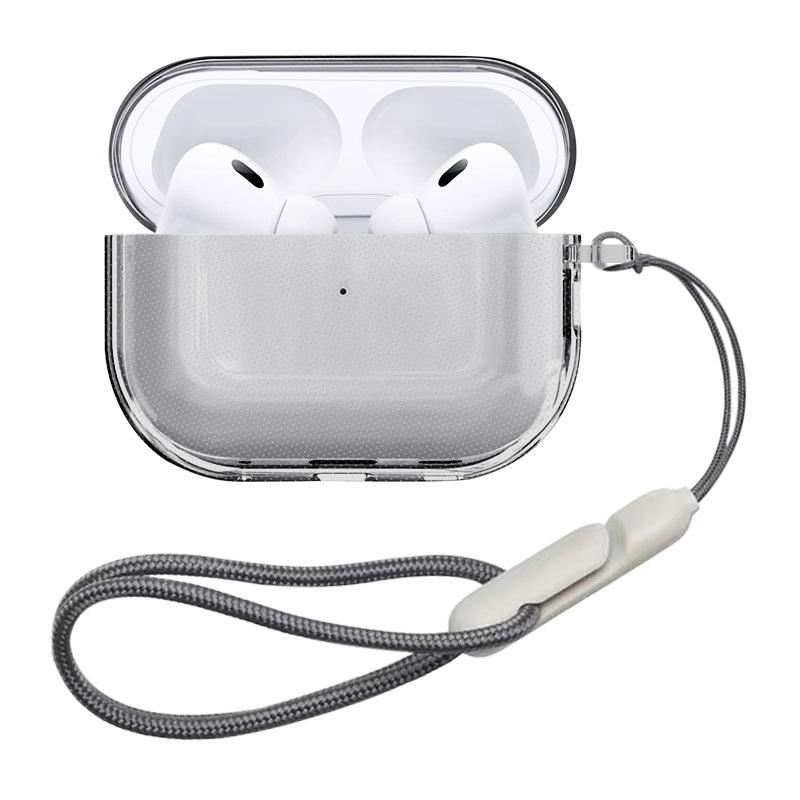 for Airpods Pro 3 Case Accessories Soft TPU Transparent Protective Shockproof Case with Cleaning Kit Keychain for Airpods Pro 3