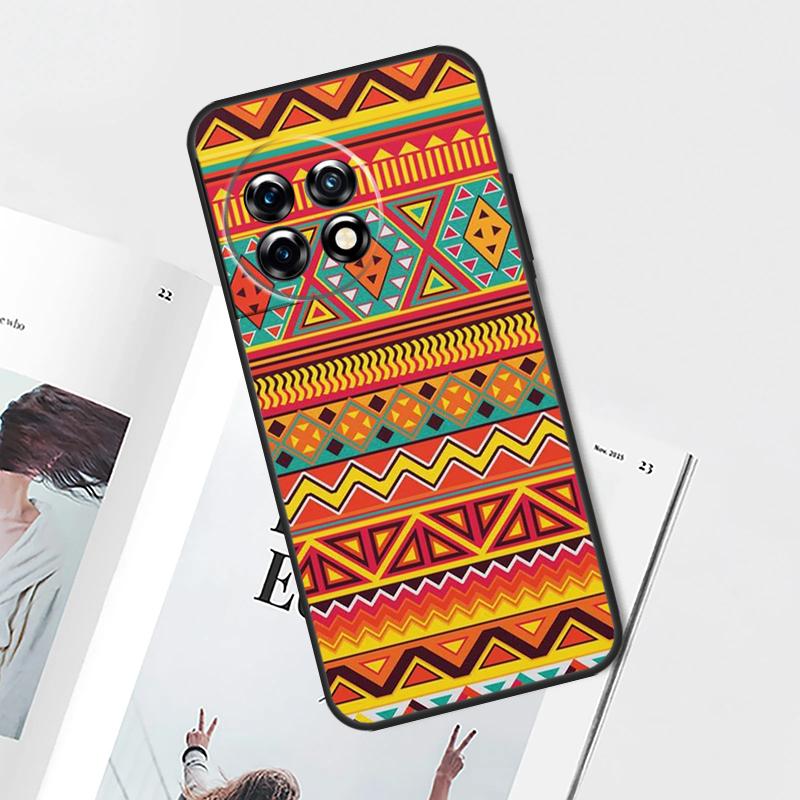 Tribal Aztec Geometric Colour Case For OnePlus Nord CE 5 2 3 4 Lite N30 OnePlus 11 12 13 15 13T 13R 10T 12R 9 10 Pro Cover