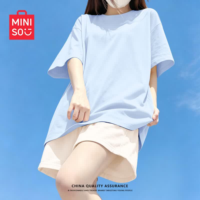 MINISO Women's Summer Short Sleeve & Shorts Sport Set