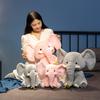 Wholesale 25/40cm Cartoon Cute Elephant Plush Doll Long Nose Pink Grey Sitting Animal Stuffed Toy Home Decor Gift For Boys Girls