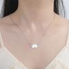 Lotus Flower Pendant Necklace Stainless Steel Women's Choker Yoga Buddhism Amulet Jewelry Birthday Gift