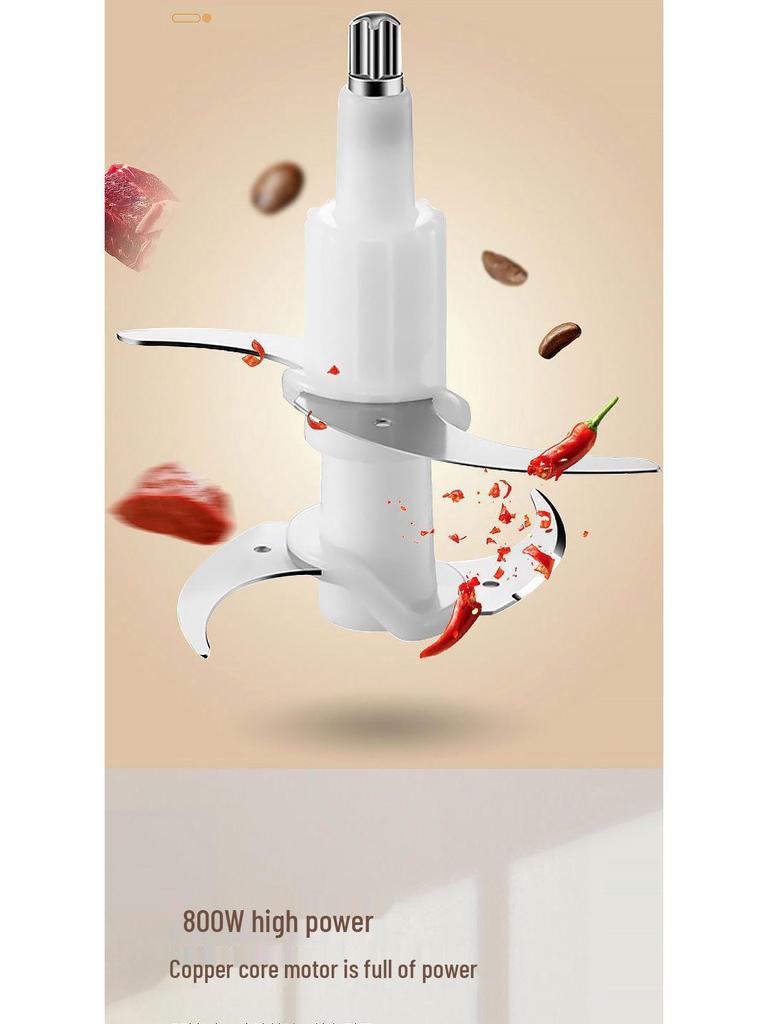 Stainless Steel Electric Meat Grinder & Vegetable Chopper - Multifunctional Household Food Processor