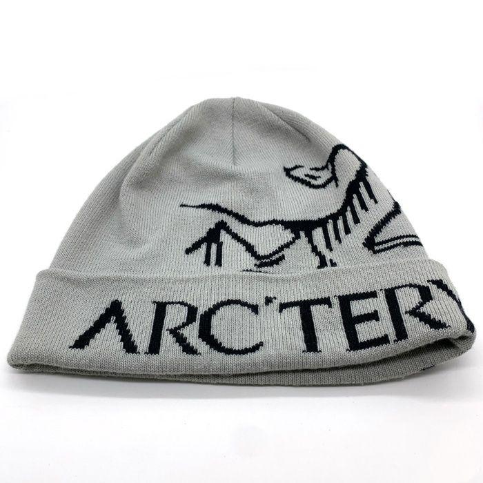 Used ARC TERYX Bird Word Talk Knit Beanie Knit Hat Orca X000006644
