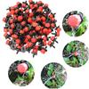 Adjustable 1/4'' Dripper Emitter 50/100pcs Micro Drip Irrigation Sprinklers for Efficient Garden Watering System Use