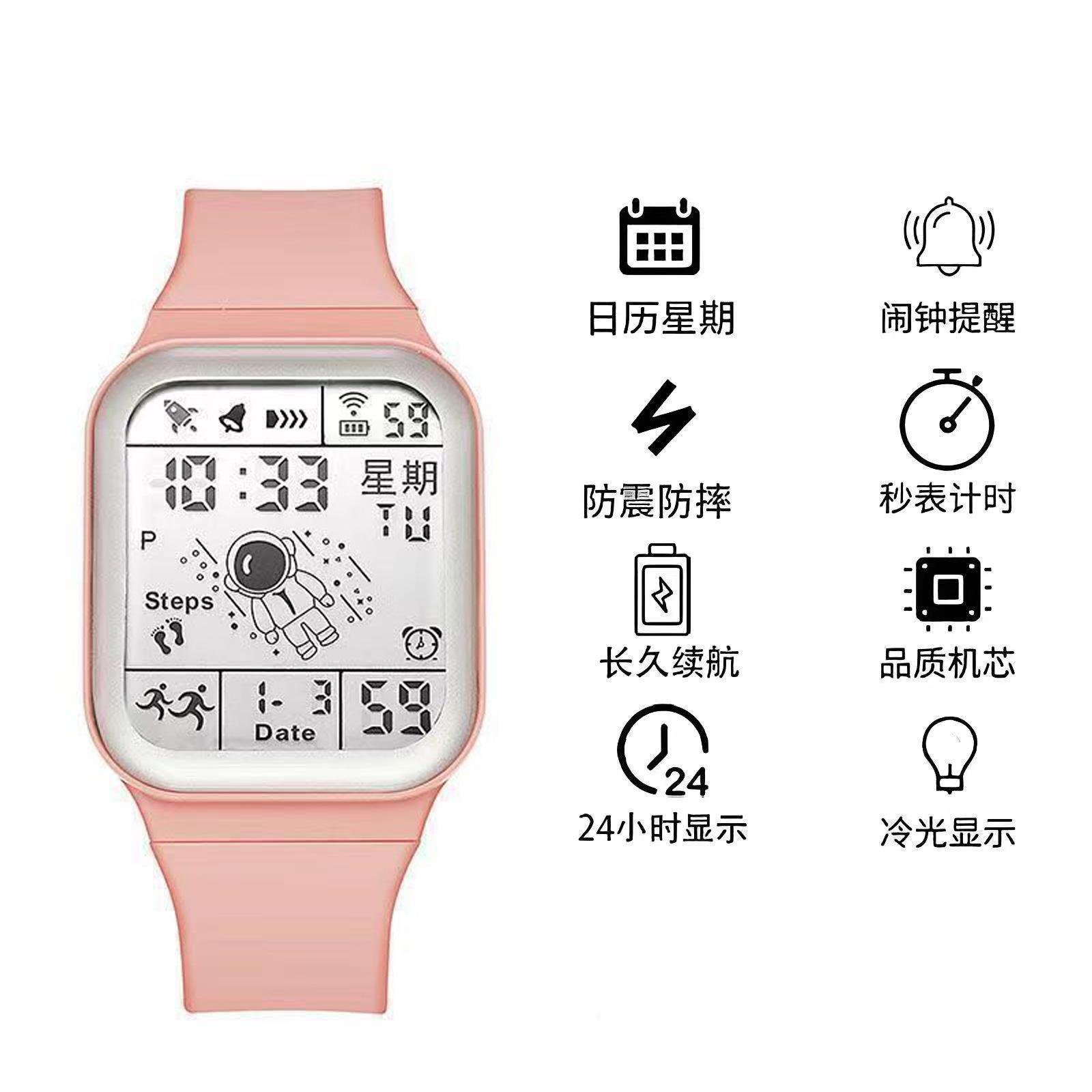 

Модные цифровые часы для мужчин, женщин, детей, водонепроницаемые спортивные часы «Космонавт», многофункциональные часы, студенческие электронные наручные часы