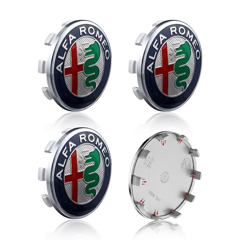 

4Pcs 56 60MM Car Emblem Wheel Hub Caps Stickers Hubcap Badge Decals For Alfa Romeo Giulietta 940 Spider 939 Mito 955 159 147 срібний