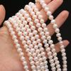 1String, White Natural Potato-shaped Pearls Beads, 7-8mm, for DIY Necklaces Bracelets Accessories, Jewelry Making, Birthday, Wedding, Party Gifts 36cm