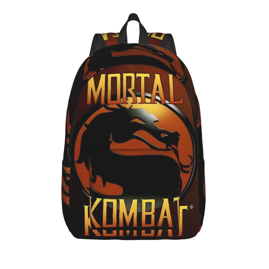 Mortal Kombat II Moive 2026 Cool Backpack Sports High School Hiking Travel Daypack for Men Women Laptop Computer Shoulder Bag