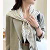 Wholesale Korean Retro Polka Dot Triangle Scarves Women Decorative Large Shawls Silk Autumn Versatile Temperament Accessories