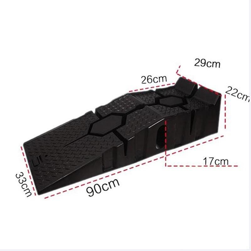 Portable Car Ramps Kit 1pair (2pcs) Lightweight Plastic Heavy Duty Durable for Vehicle Threshold Easy Service Car