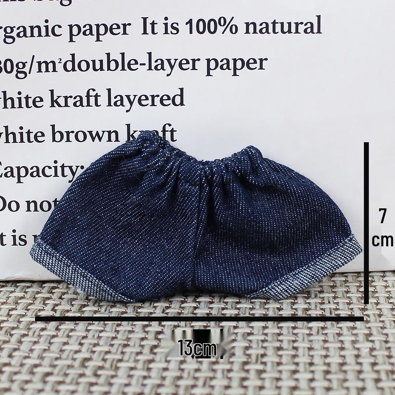 Denim Overalls & Pants for Doll, Bear & Rabbit - Cotton Replacement Clothes & Accessories Set