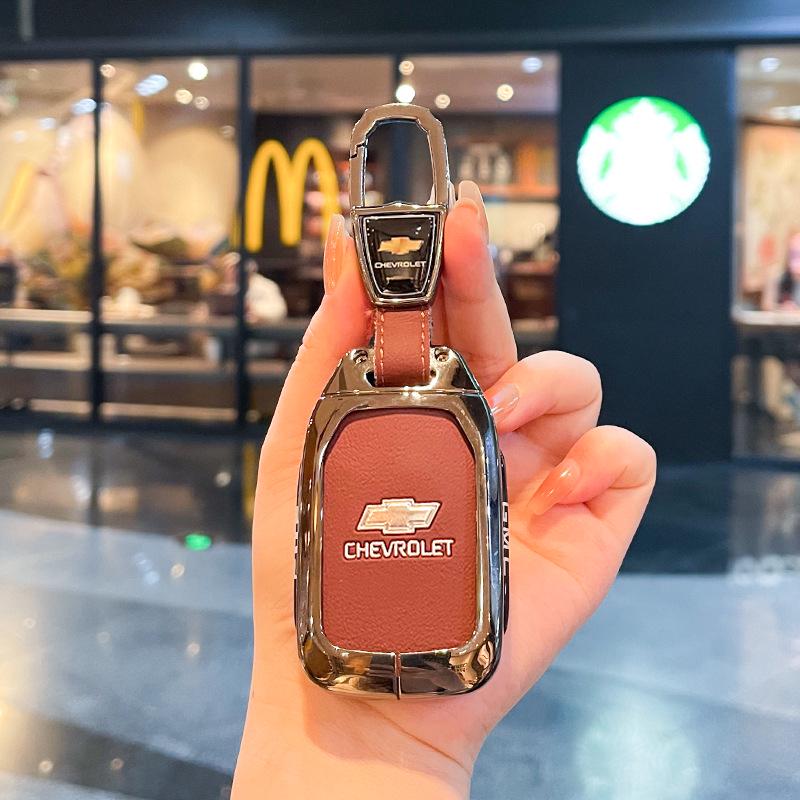 Chevrolet K5 Trax Cruze Sleuteletui - Star Milesuo Metalen Gesp Volledige Dekking Shell