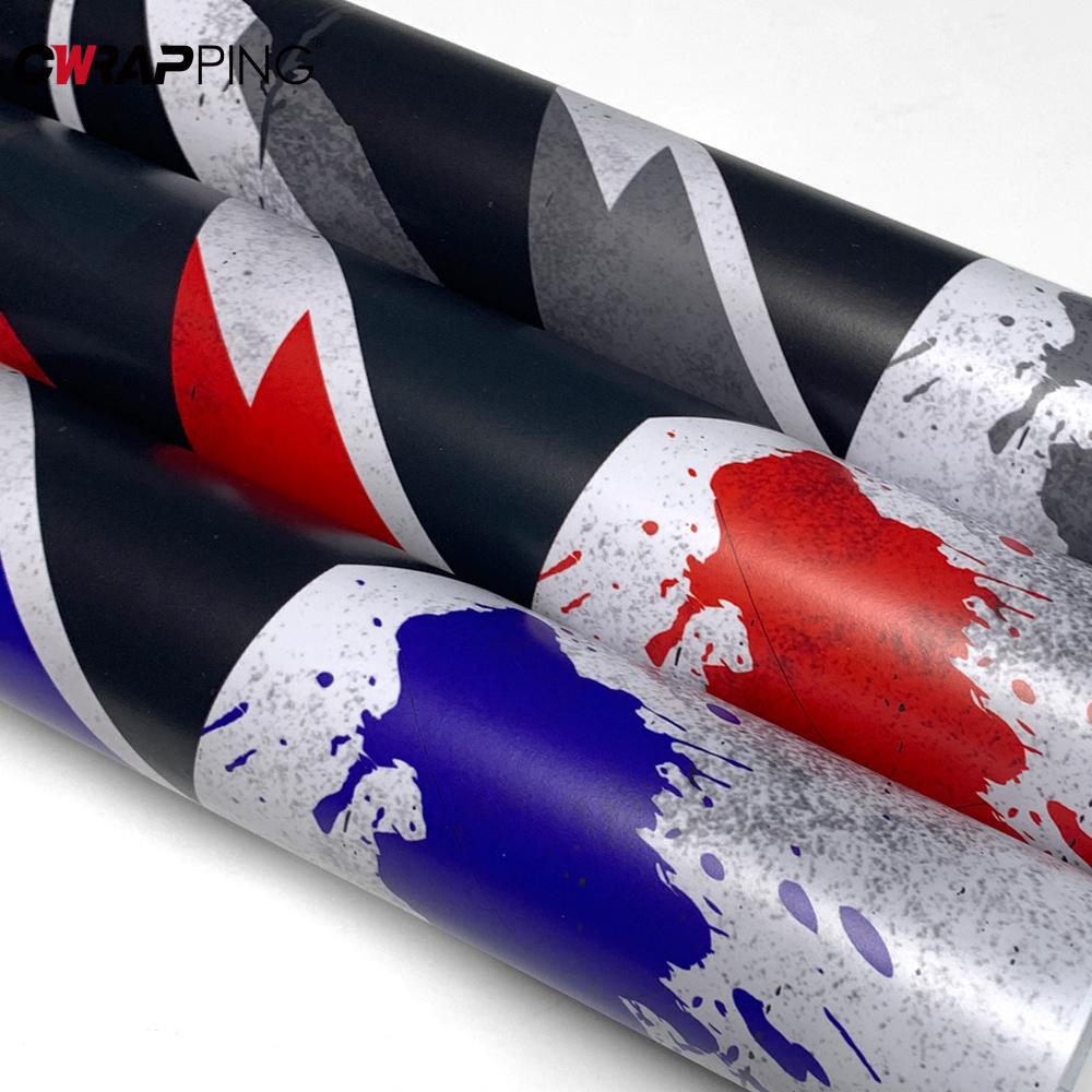 Geometric Splash Camouflage Film Waterproof Self-adhesive Off Road Accessories Auto Wrap Vinyl Car Supplies Car Wrapping Vinyl