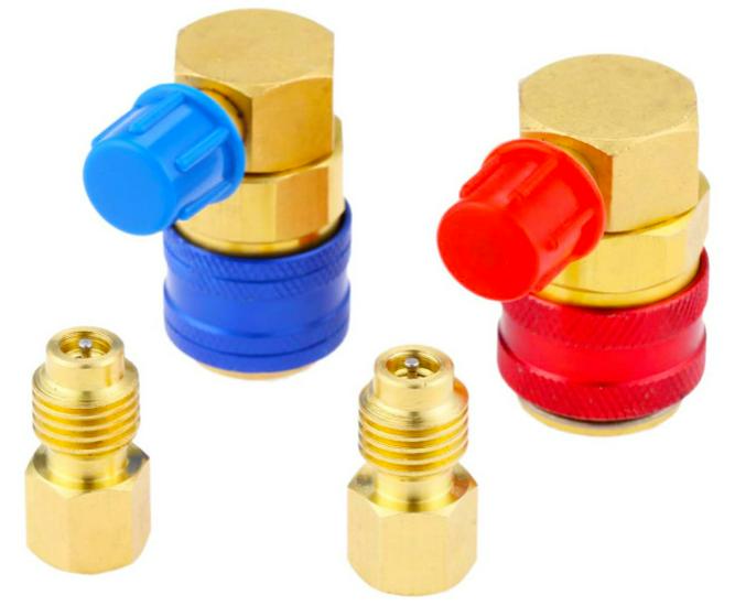 R134a Quick Coupler High/Low Pressure AC Refrigerant Adapter Tool