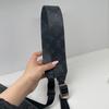 [Pre-Owned] New Monogram Spring Clip Canvas Leather Messenger Bag - Excellent #W8RHI6