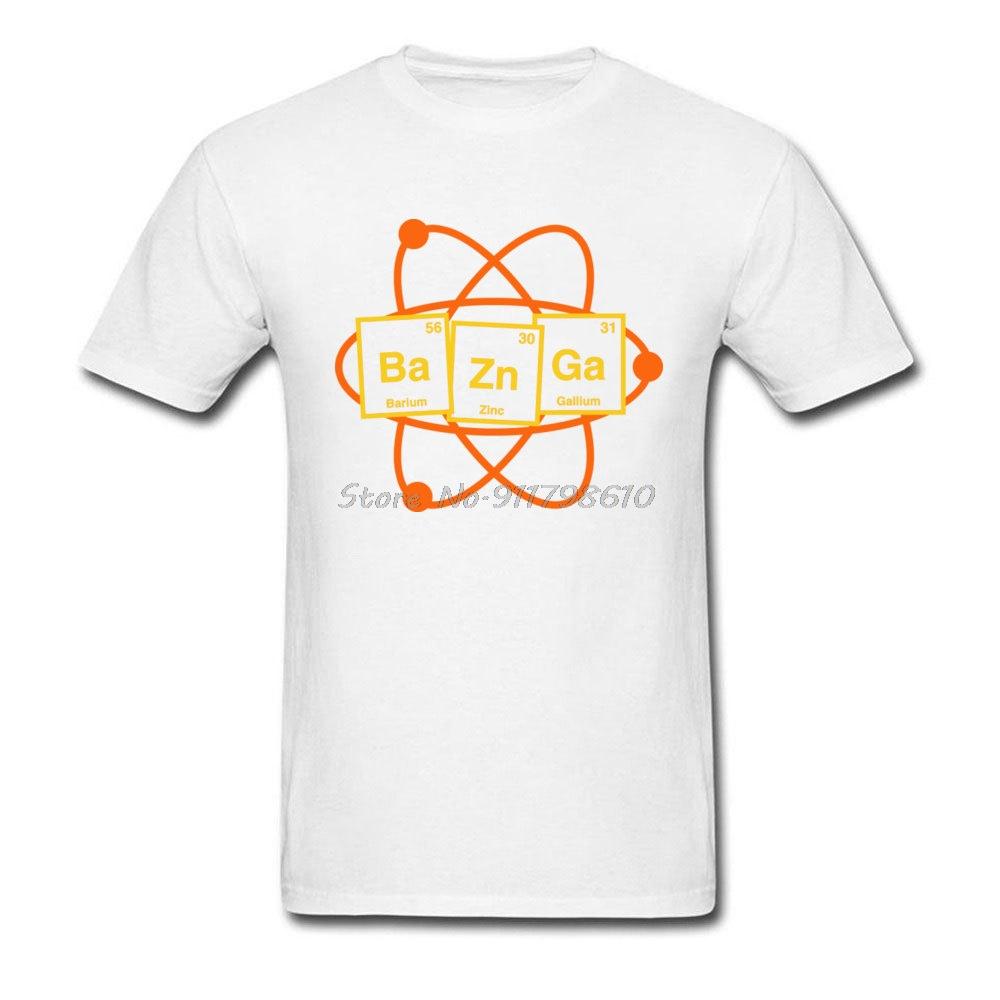 The Big Bang Theory Latest Design Tshirt Periodic Table Element Science Men's Adult T Shirt Bazinga Sheldon Cooper Cotton Tees