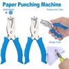2Pcs Creative Single Hole Punching Machine Portable Punch Plier  Office Stationery