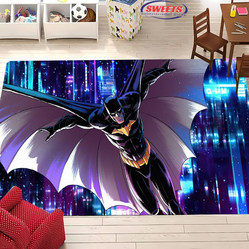 

НОВИНКА! Ковер на тему Бэтмена DC №4!Противоскользящая Звукоизоляция, Ковер для Гостиной Детской Спальни Офисных Зон, Прочный Коврик 40x60cm (16x24in)