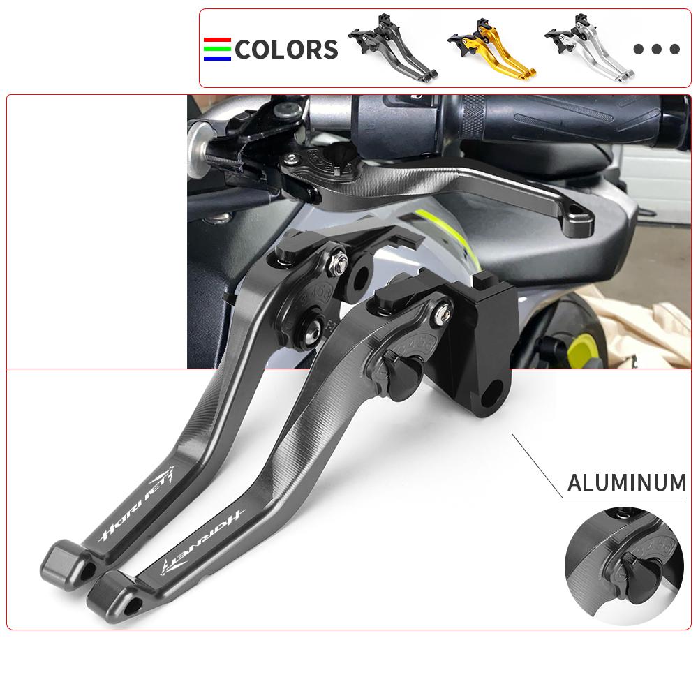 

Короткий тормозной рычаг и рычаг сцепления для Honda CB750 CB 750 HORNET 2023, аксессуары для мотоциклов, алюминиевые ручки с ЧПУ, рычаги