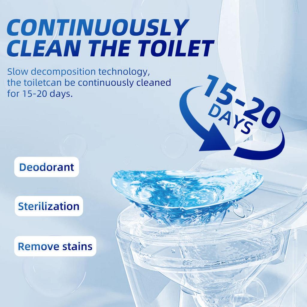 Jaysuing Toilet Cleaning Tablets 12-pack – Cleans Toilet, Removes Urine Stains and Dirt, Eliminates Odors, Leaves Fragrance