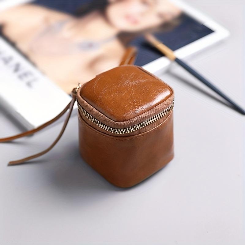 

New Solid Color Portable Storage Headphone Case, Coin Purse with a Good Texture, Small Bag for Hand Carrying, Headphone Pouch