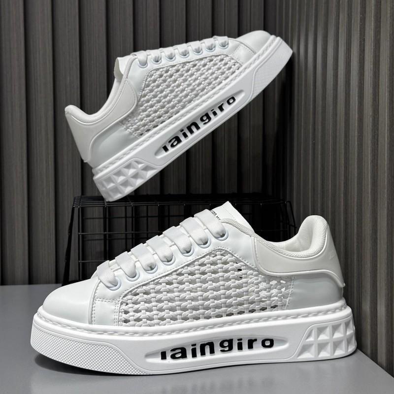 Summer Madam Sneaker Casual Men Designer Easy Matching Board Shoes Leather Mesh Breathable Sport Shoes