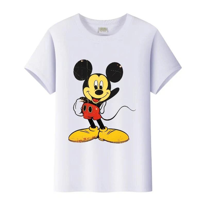 2026 New Fashionable and Cool Parent-Child Outfit Children’s Mickey Print T-Shirt