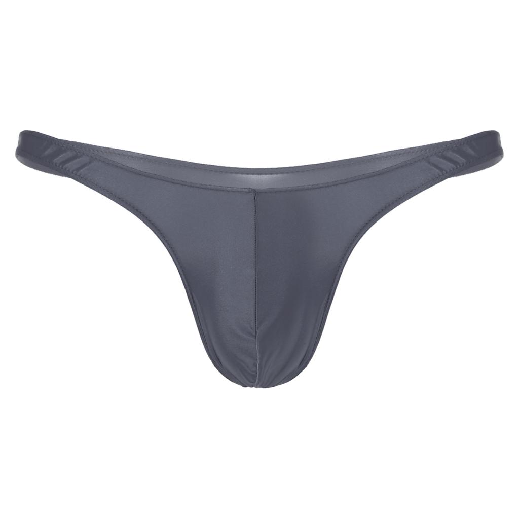 Herren-Bademode, glänzender Bulge-Beutel, Tanga, Mini-Bikini-Unterwäsche, niedrige Taille, Unterhose, Badebekleidung, Badehose