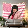 Boutique Tapestry B-Billies Pink American Flags Headboard Aesthetic Room Decoration Background Cloth Home Decor Wall Art Decor