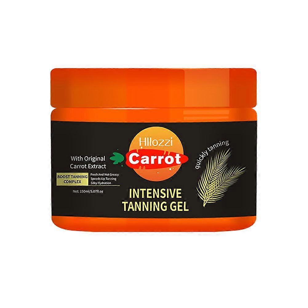 Carrot Intensive Tanning Gel For Deep Bronze Tan And Hydrating Sunbathing Accelerator