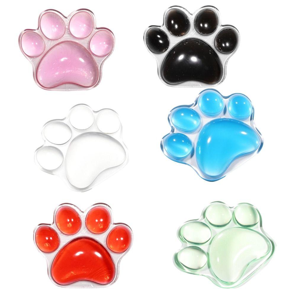 

Cat s Paw Shaped Elbow Rest Mat Non-Slip Mouse Pad Fashion Wrist Rest Pad червоний