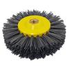 Szczotka Do Postarzania Drewna Nylon Z Włókna Ściernego Fi 155Mm Z Gwintem M14 Granulacja 80