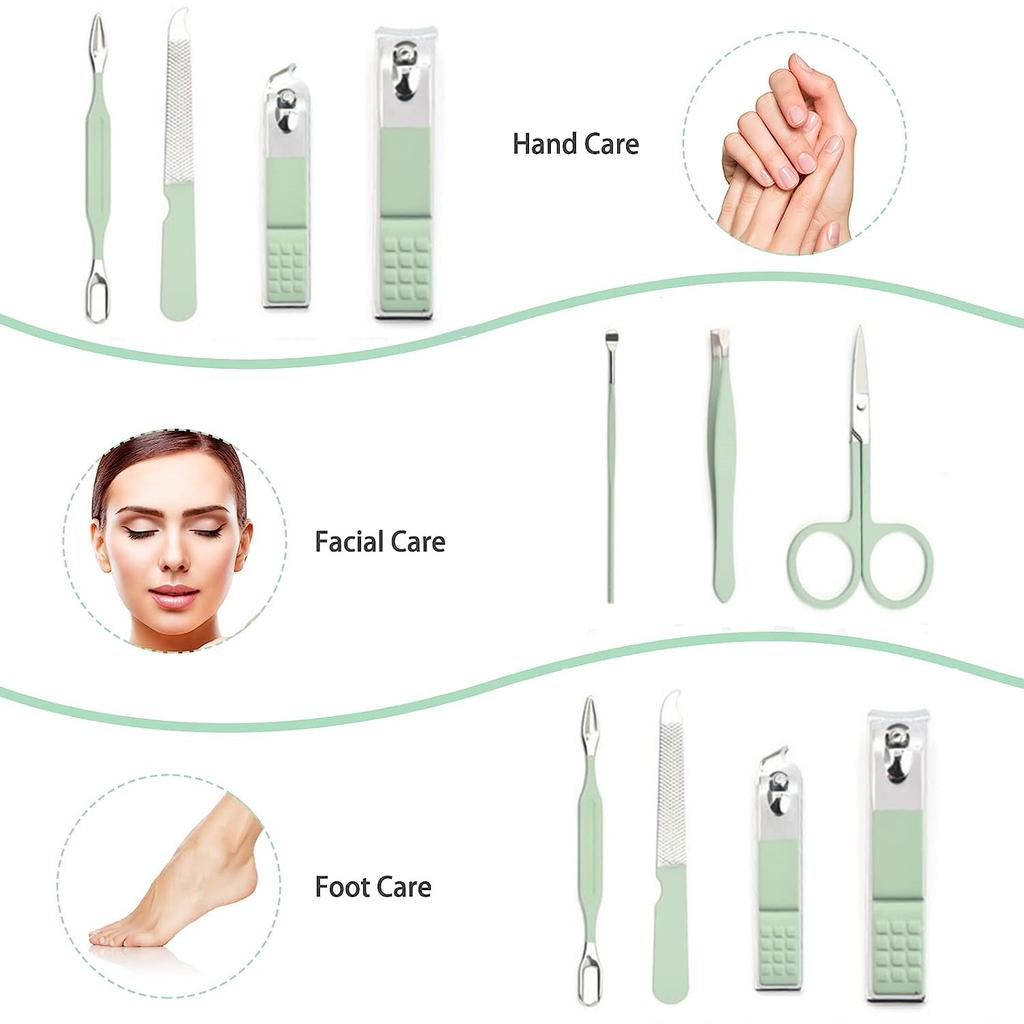 7-In-1 Nail Clipper Beauty Pliers With Portable Travel Case Manicure Pedicure Nail Care Set Personal Care Tools