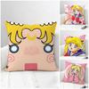 Anime Sailor Moon Usagi Tsukino Cushion Cover Natural Linen Pillowcase Set AllinOne Decor for Sofa Bedroom Chair