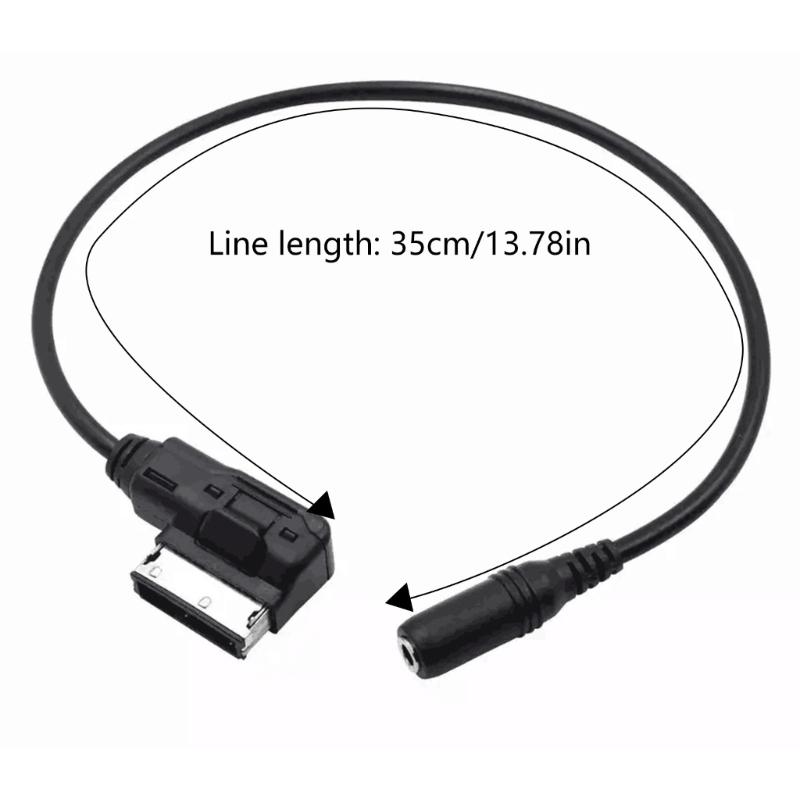 AMI to 3.5mm Cable Sound Adapter Data Wire Music AMI To 3.5MM Female Transmission Cable for A6L Q5 Q7 A8L Accessories