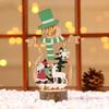 New Wooden Snowman Christmas Tree Desktop Ornaments Painted Hollow Wood Assembled Decorations Home Bar Xmas Table Decor Crafts
