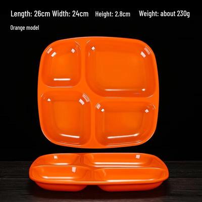 Ruhan Food Grade Melamine 4-Compartment Divided Plate