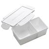 DEAN DELUCA Mittagessen Mikrowelle und Spülmaschine Kompaktes und einfaches Design & Box, Mittel, Weiß, 800ml, Sicher,