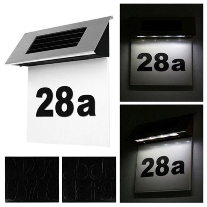 Solar Power LED Light Sign House Door Address Plaque Number Digits Plate 0-9 Solar Power LED Light Sign House Door Address Plaque Number Digits Plate 0-9