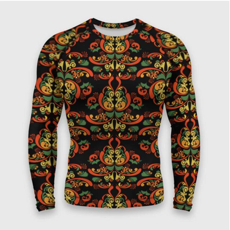 

Чоловіча модна вулична футболка з 3D-принтом, з круглим вирізом і довгим рукавом, вільна, дихаюча, великого розміру, для весни та осені 5XL