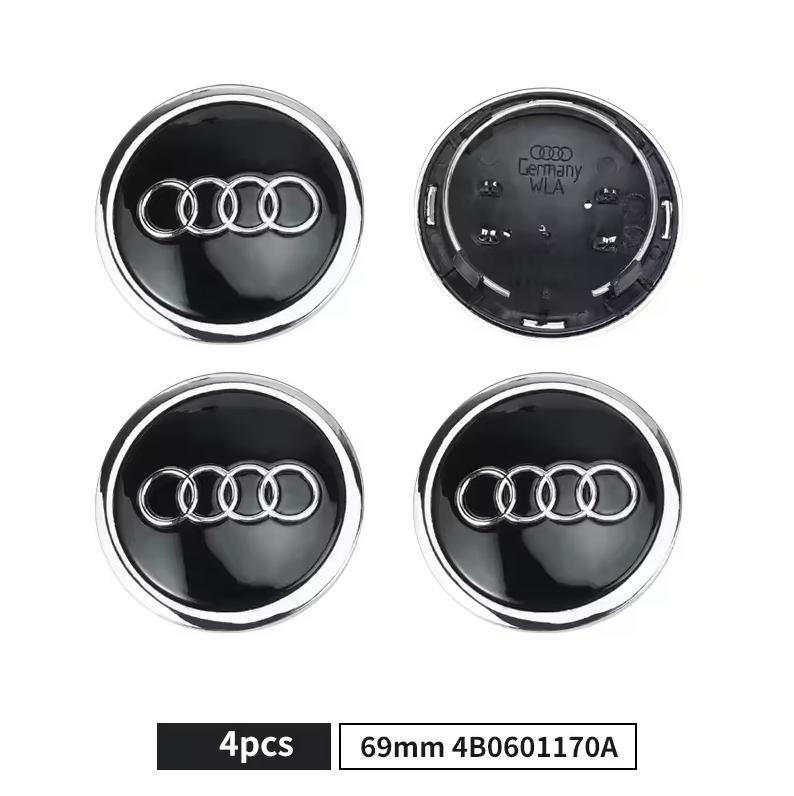 4 Stück 60mm 61mm 68mm 69mm Audi Radkappen Auto Radnabenabdeckungen Für Audi A1 A2 A3 A4 A5 A6 A7 A8 S3 S6 Q3 Q5 Q7 Zubehör