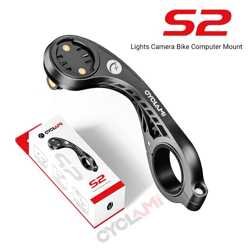 CYCLAMI S2 Bike Computer Mount MTB Road Super Light GPS Holder for Xoss G IGPSPORT BSC100S Camera Gopro Bracket Bicycle