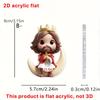 Cartoon cute child prayer 2D acrylic flat pendant ornament Easter Halloween Christmas pendant