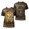 T-shirt Mystère Anubis Égyptien Hommes Femmes Vêtements Manches Courtes Col Rond T-shirts Imprimé 3D Motif Égypte Ancienne 2026 Tee de Voyage