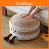 Cartoon Bread Stool Plush Footrest With Removable Cover For Living Room Decor