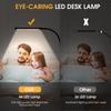 Adjustable LED Clip Desk Lamp 1200LM USB Plug with 3 Modes 10 Levels of Brightness Book Light for Reading Study Memory Function