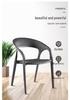 Modern Rattan-Style Stackable Outdoor Chair for Home, Balcony, or Courtyard Use