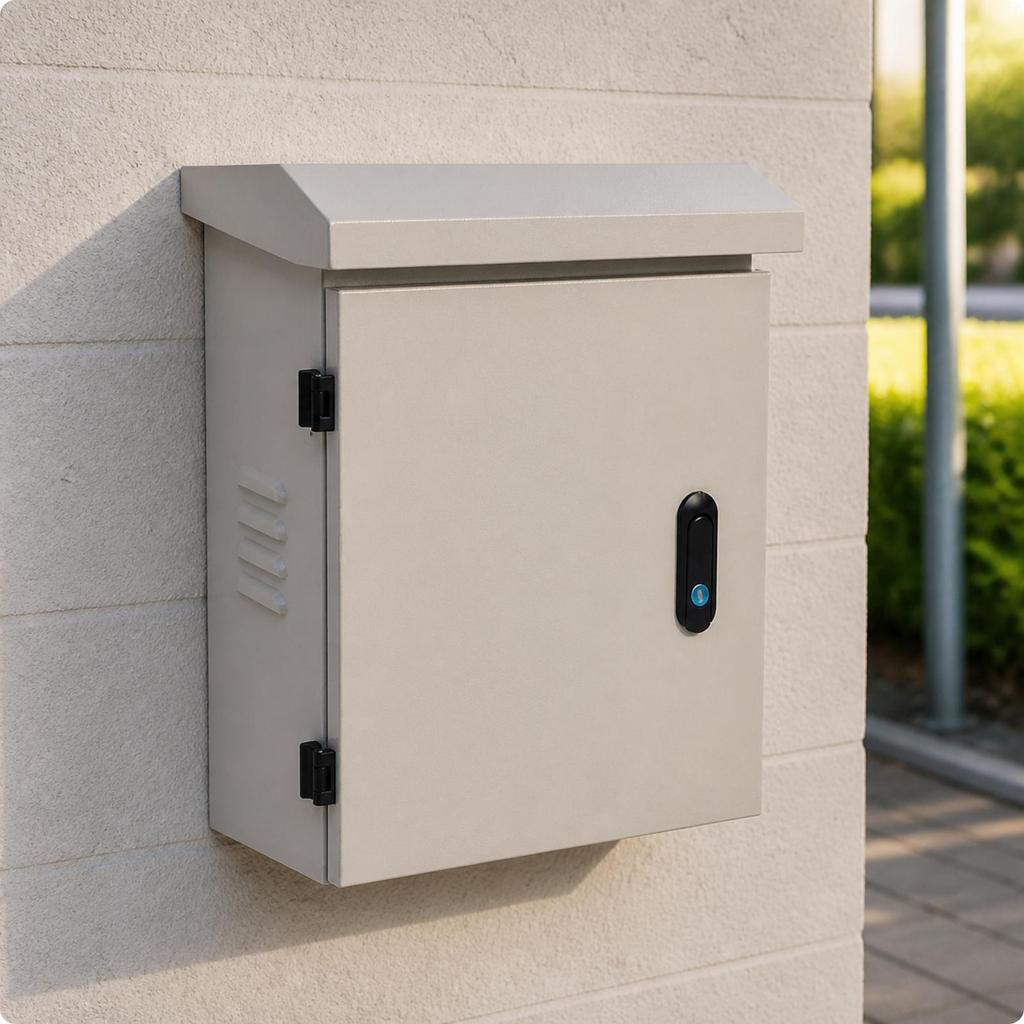 Weatherproof Wall-Mounted Electrical Enclosure Lockable Cabinet with