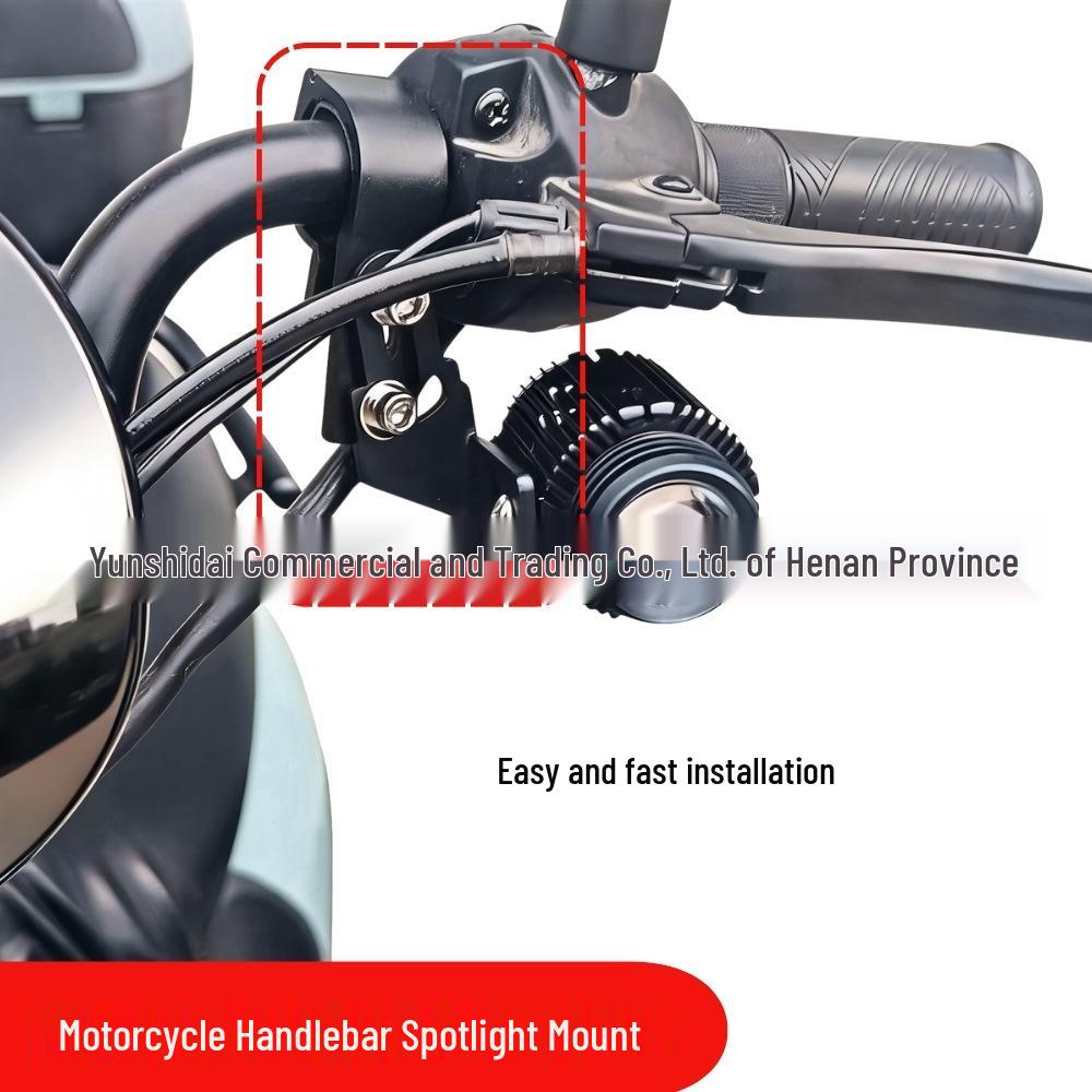 Durable Aluminum Alloy Spotlight Bracket for Motorcycle & Electric Vehicle